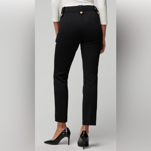 WHBM Jolie Button Straight Luxe Stretch Pant - Picture 2 of 6